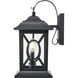 Allbert 2 Light 16.28 inch Powder Coated Black Outdoor Wall Sconce